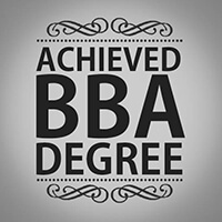 Achieved BBA Degree